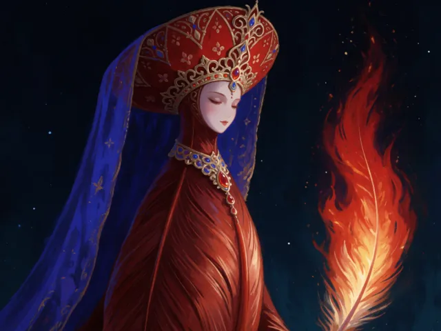 Une plume et une étincelle tournoyant ensemble dans un ciel étoilé, mouvement et jeu partagés